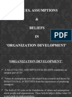 Values, Assumptions & Beliefs IN 'Organization Development'