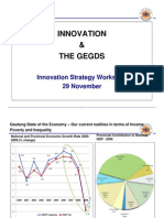 Innovation and the GEGDS - Innovation Strategy Workshop 29 November