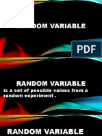 Random Variable Values