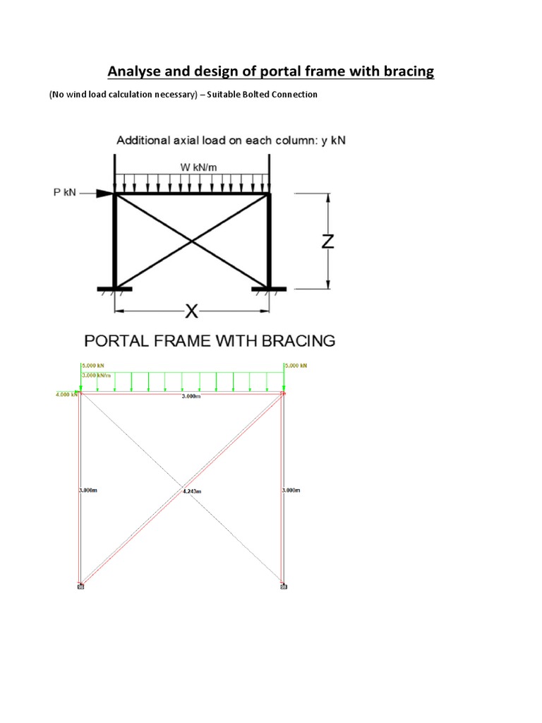 Braced Portal Frame PDF