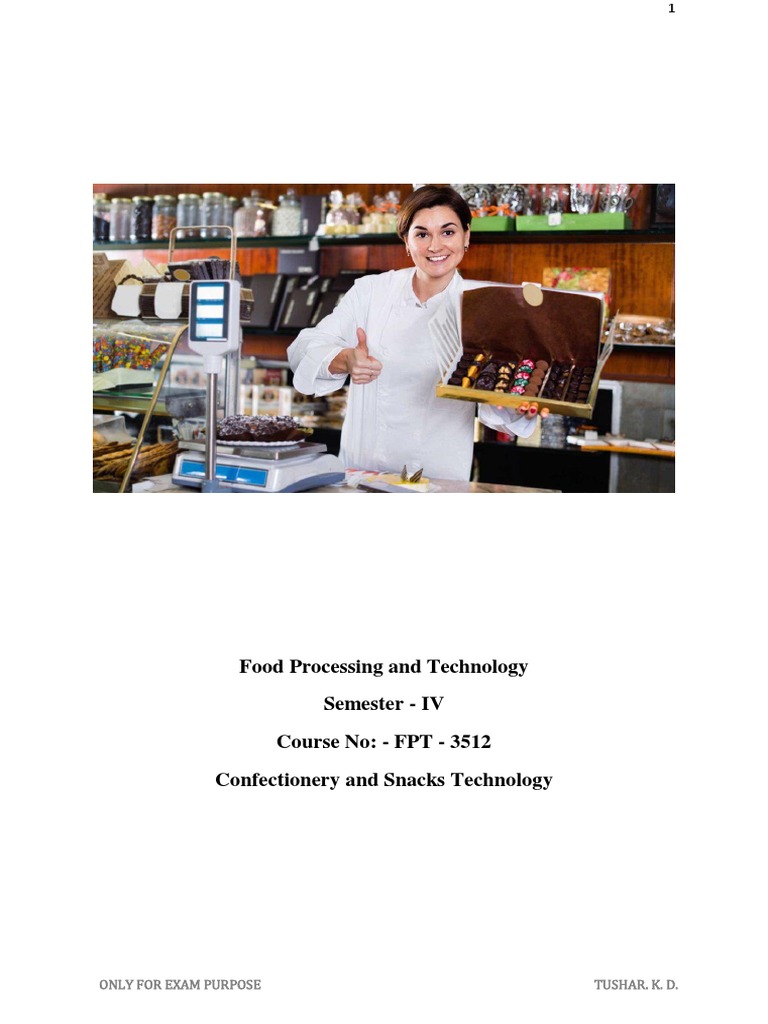 Confectionary - Notes | Download Free PDF | Confectionery | Carbohydrates