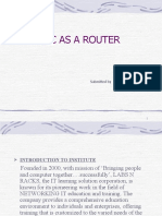 Presentation - PC as a Router