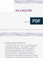 Presentation - PC As A Router