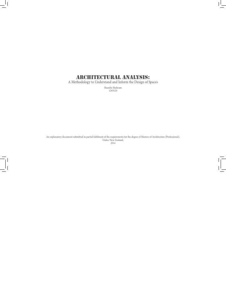Architectural Analysis Methodology | PDF