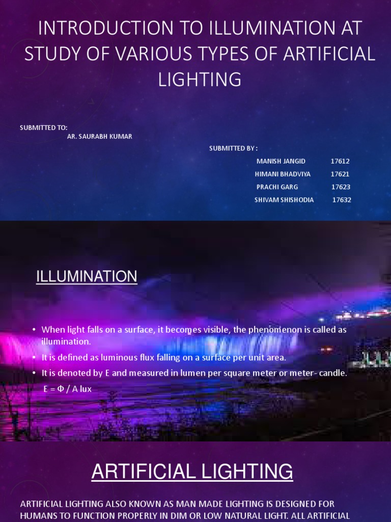 Artificial Lighting PDF Incandescent Light Bulb Fluorescent Lamp