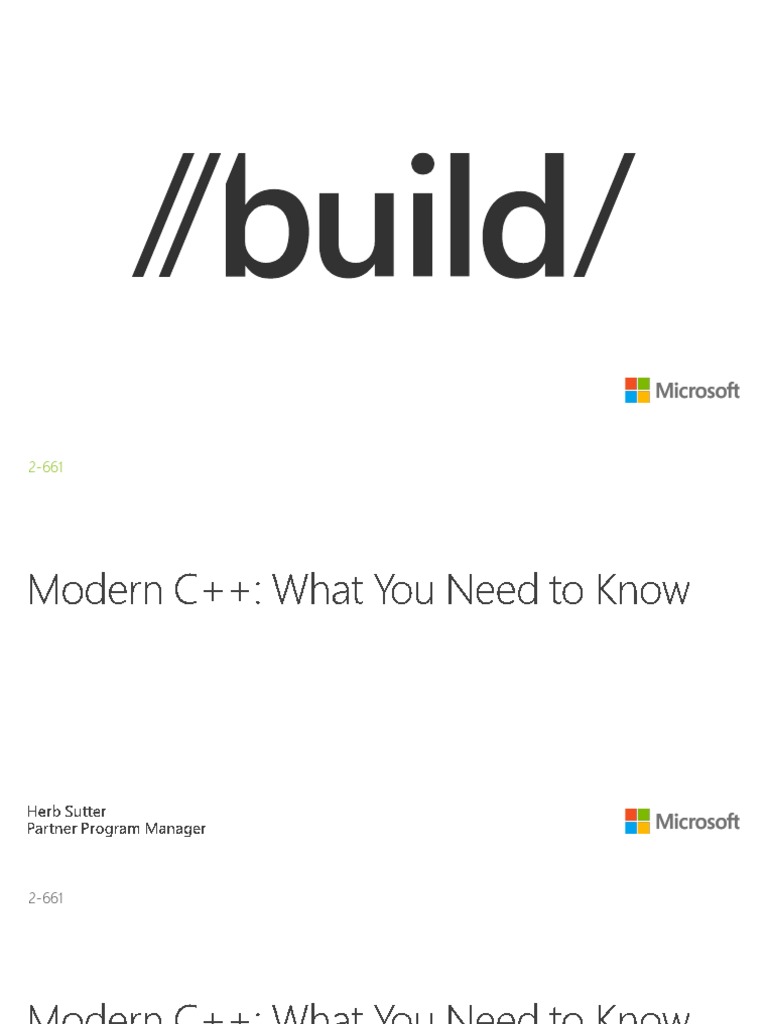 Modern C++ - What You Need To Know PDF | PDF | C++ | Models Of Computation