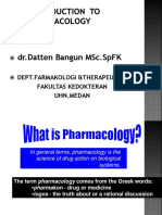 INTRODUCTION TO PHARMACOLOGY