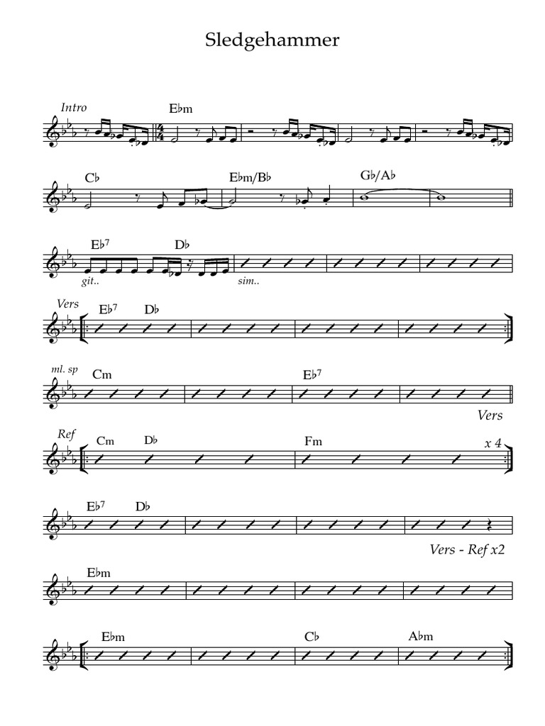 Sledgehammer PDF PDF