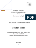 Tender Document For Steel Tubular Pole PDF