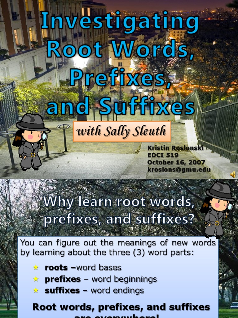 Root Words Prefix and Suffix | PDF | Morphology | Semantic Units