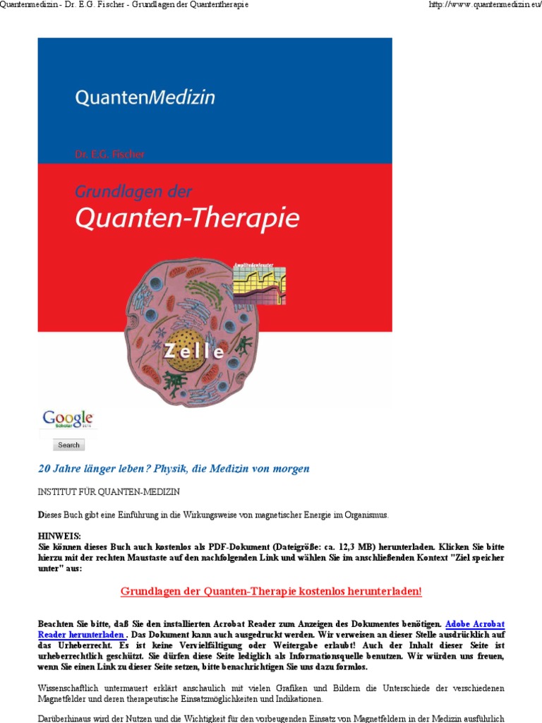 Quantenmedizin Dr E G F