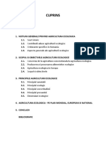 Referat "Agricultura Ecologica"