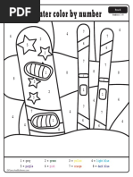 Winter color by number