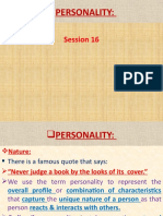 Personality Session 16