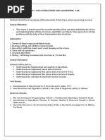 CB19241-CSBS-Data Structures and Algorithms-Lab Syllabus