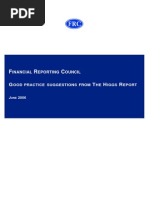Suggestions for Good Practice From the Higgs Report June 2006