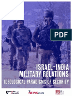 India Israel Military Relations 2020