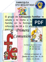 Invitacion Catequesis Familiar