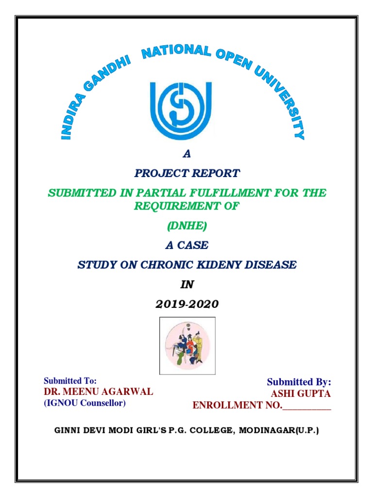 Ignou 1 | PDF | Chronic Kidney Disease | Renal Function