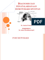 Diagnosis Dan Penatalaksanaan Pneumotoraks Spontan