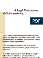 The Political, Legal and Regulatory Environments.