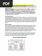 Describe how a selected organisation uses marketing research used to contribute to the development of its marketing plans