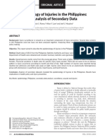 Philippines injury epidemiology secondary data analysis