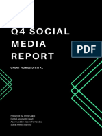 Black and Green Shapes Social Media Report