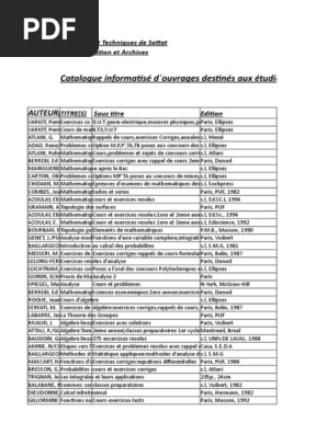 Fstse Xlsx Informatique Et Technologies De L Information Nature