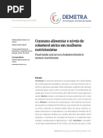 CONSUMO ALIMENTAR E NÍVEIS DE COLESTEROL SÉRICO EM MULHERES NUTRICIONISTAS