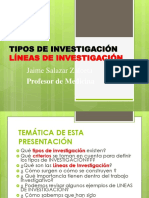 Tipos e investigación líneas