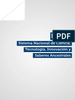 Sistema Nacional de Tecnologías, Innovación y Saberes Ancestrales Ecuador 