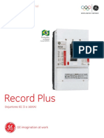 GE Consumer & Industrial Electrical Distribution Disjuntores Record Plus