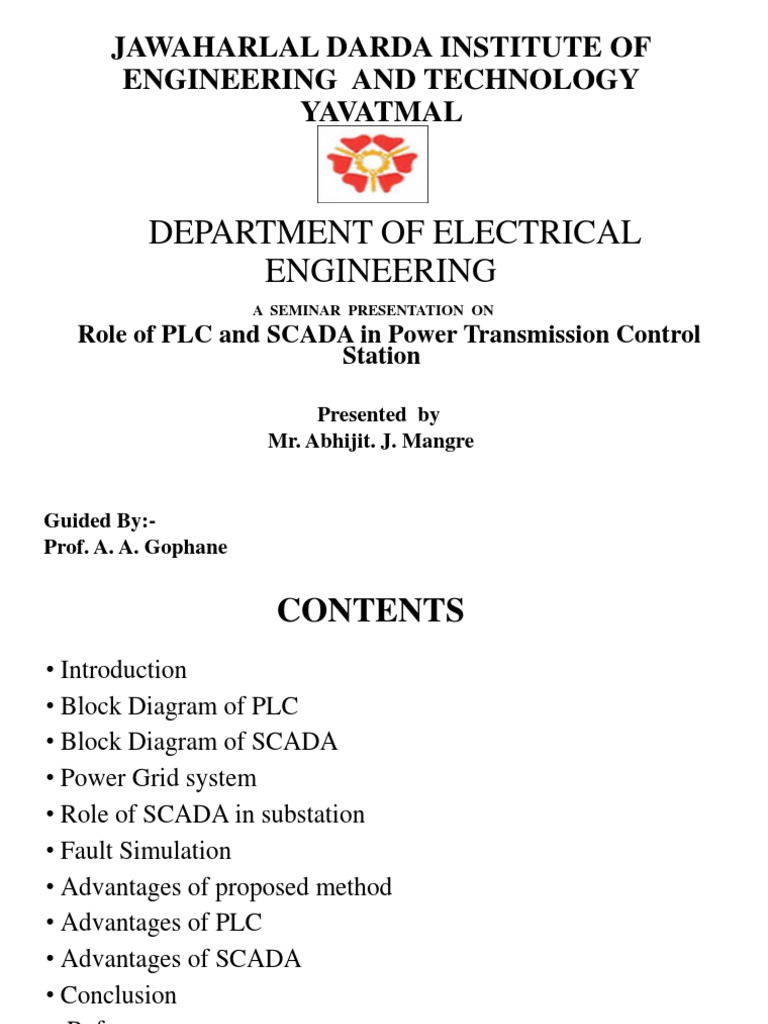 PLC and SCADA in Power Control Systems | PDF | Programmable Logic ...