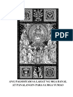 Ang Nobena Sa Lahat NG Mga Banal at Panalangin para Sa Mga Yumao PDF