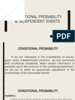 Conditional Probability Independent Events