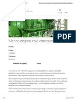 Marine Engine Cold Corrosion