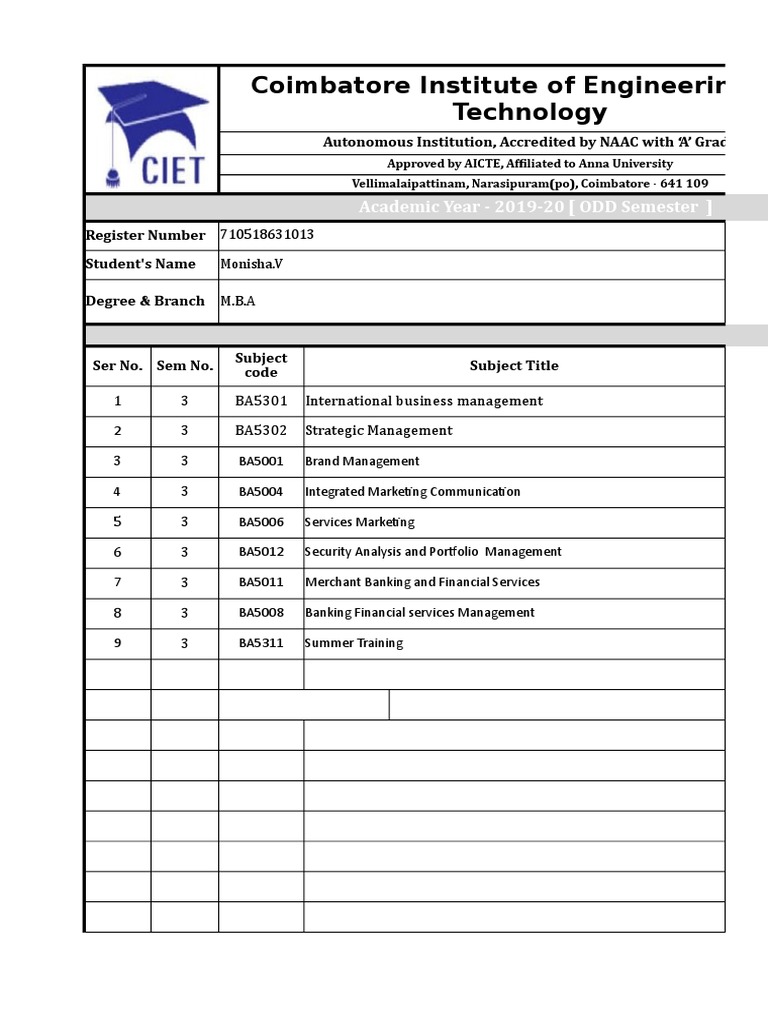 Autonomous - Registration Form - 08.07.2019 | PDF | Engineering