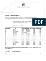 TALLER EXCEL: Tablas y gráficos dinámicos