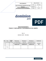 DOM-PRC-001-Proc. Trazo y Replanteo Topografico de Campo PDF