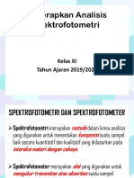 Menerapkan Analisis Spektrofotometri