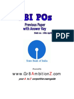 SBI PO Previous Paper - Gr8AmbitionZ PDF