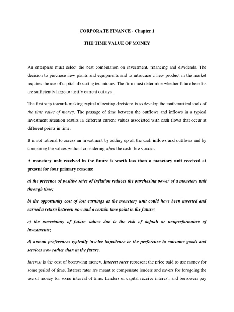 Corporate Finance | PDF | Net Present Value | Equity (Finance)