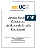 Avance Examen Auditoría de Estados Financieros