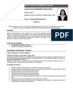 C.V. Asistente en El Área de Logistica PDF