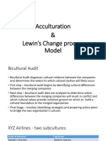 Acculturation and Lewin Change Model