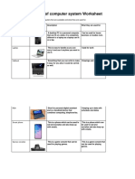 Adam Types of Computer System Worksheet