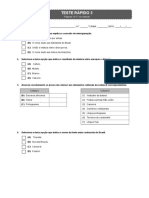 Teste rápido sobre miscigenação e cultura brasileira