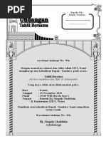 Contoh Undangan Tahlilan 40 Hari Meninggalnya