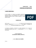 Constancia de Radicacion PDF